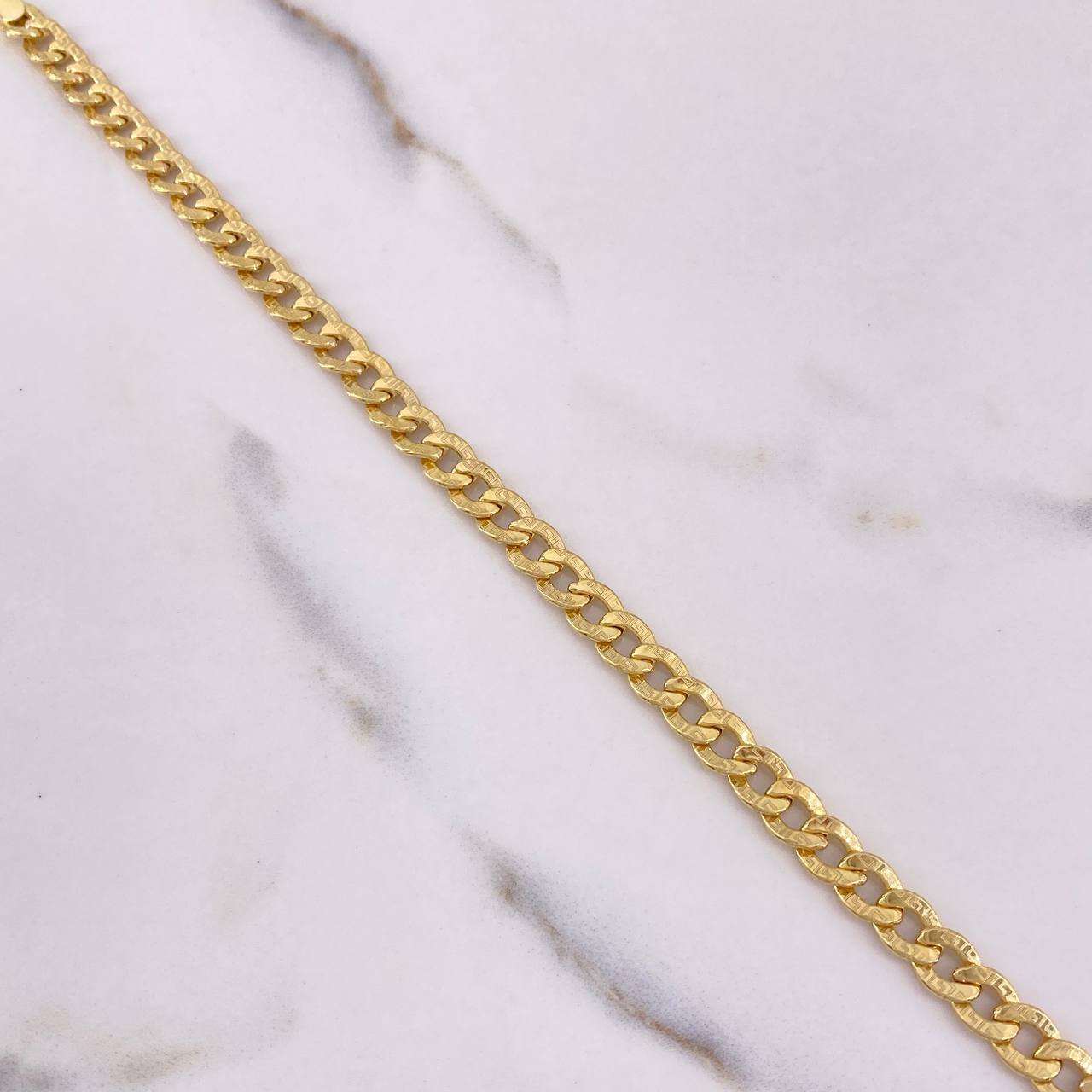 Pulso Cubano 4.2gr / 19cm / 6mm Tribal Oro Amarillo +0 &