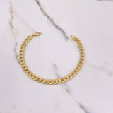 Pulso Cubano 4.2gr / 19cm / 6mm Tribal Oro Amarillo +0 &