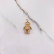 Dije Oso Articulado Corbatin 4gr / 2.5cm / Circones Negros Blancos Oro Amarillo &