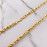 Cadena Lazo 10.4gr / 60cm / 4mm Oro Amarillo +3 &