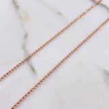 Cadena Militar 4.45gr / 50cm / 1.15mm Diamantada Oro Rosa +3 $