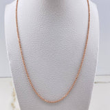 Cadena Militar 4.45gr / 50cm / 1.15mm Diamantada Oro Rosa +3 $