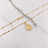Cadena Veneciana 1.85 gr 50cm + Dije San Benito Troquelado 0.55gr 1.6cm / Oro Amarillo (Oferta) &