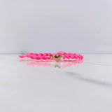Pulsera Rosada Herraje Corazon 0.25gr / 1.1cm / Troquelado Oro Rosa &
