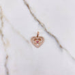 Dije Corazon Niñas 1.8gr / 2cm / Circones Fucsias Cafes Blancos Oro Rosa &