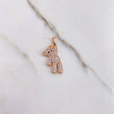 Dije Oso 3gr / 2.5cm / Circones Blancos Oro Rosa $