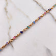 Pulso Rustico Mediterranio 8.5gr / 21cm / Cauchos Colores Oro Rosa &
