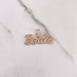 Dije Barbie 3.15gr / 2.8cm / Circones Blancos Oro Rosa &