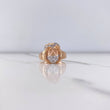 Anillo Rostro Cristo 7.75gr / T10 1/2 / Circones Blancos Dos Oros Blanco Rosa $