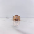 Anillo Retro 8.4gr / T10 / Circones Blancos Dos Oros Blanco Rosa $