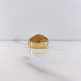 Anillo Correa Corona RX 7.4gr / T10 / Circones Blancos Tres Oros $