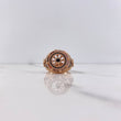 Anillo Timon 12.45gr / T11 1/2 / Circones Negros Oro Rosa $