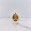 Anillo Virgen Guadalupe 10.85gr / T8 1/2 / Circones Negros Blancos Oro Amarillo $