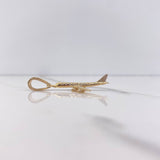 Dije Avion 2.85gr / 4cm / Circones Blancos Oro Amarillo $