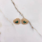 Topos Corazon 4.7gr / Circones Verdes Blancos Oro Amarillo $