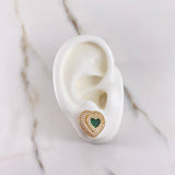 Topos Corazon 4.7gr / Circones Verdes Blancos Oro Amarillo $