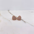 Topos Corazon 3.35gr / Circones Blancos Oro Rosa $