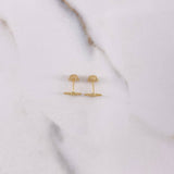 Topos Ojo Mistico 0.65gr / Circon Verde Oro Amarillo &