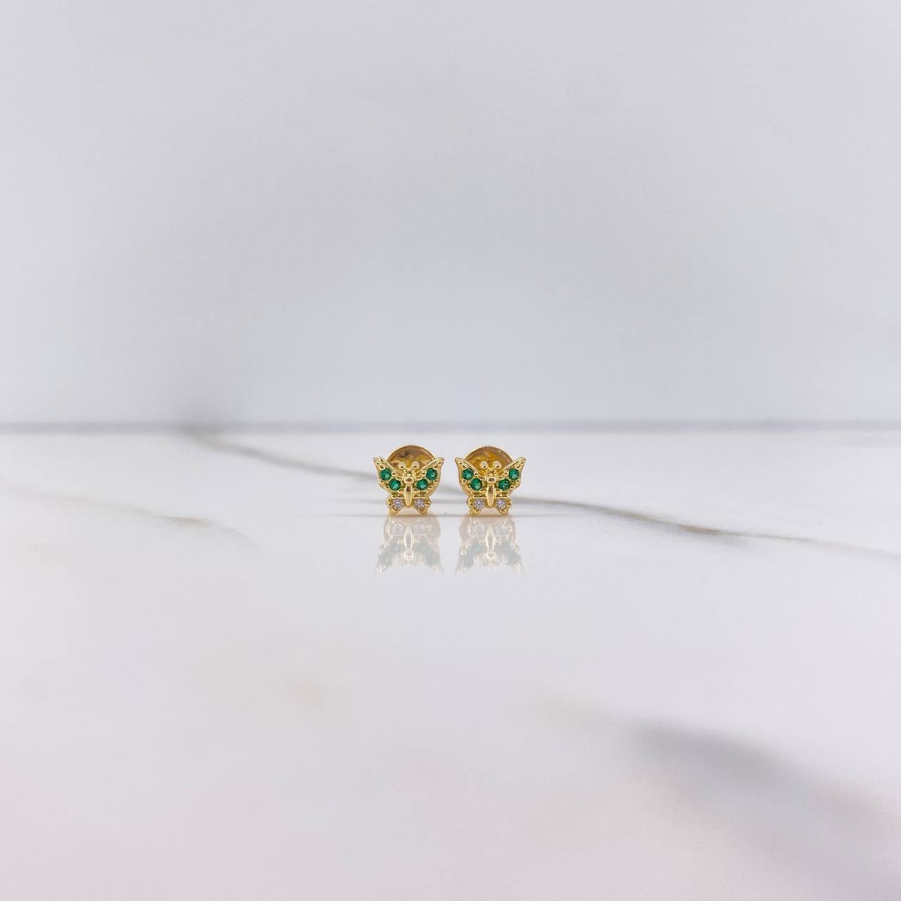 Topos Mariposa 0.85gr / Circones Verdes Blancos Oro Amarillo &