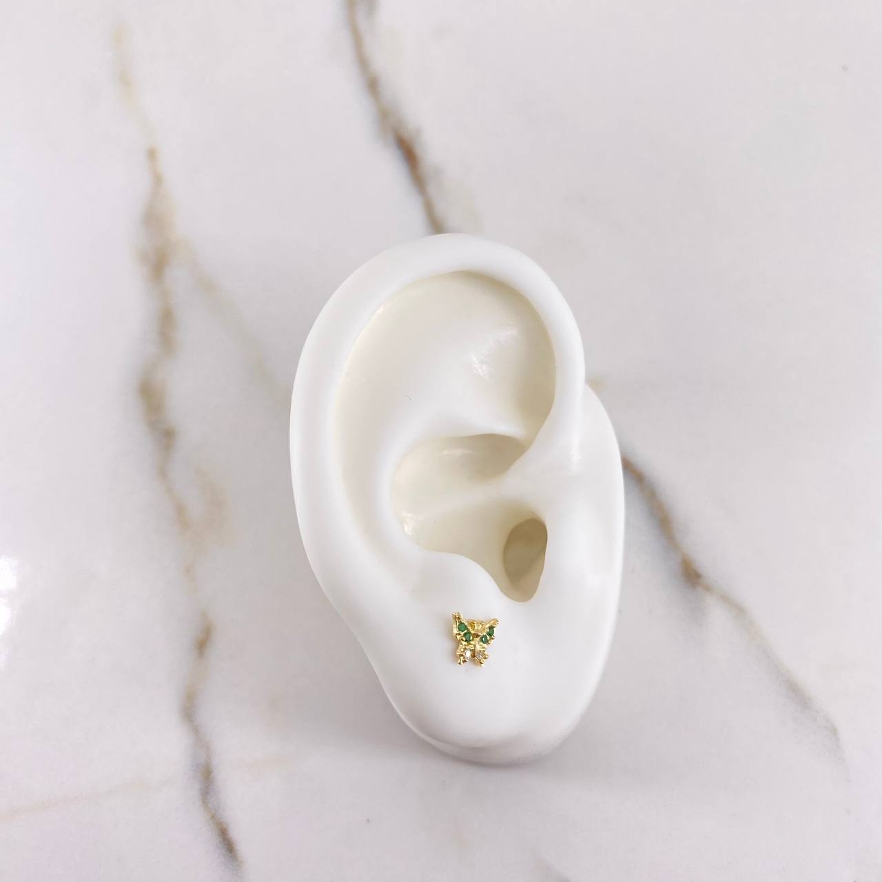 Topos Mariposa 0.85gr / Circones Verdes Blancos Oro Amarillo &