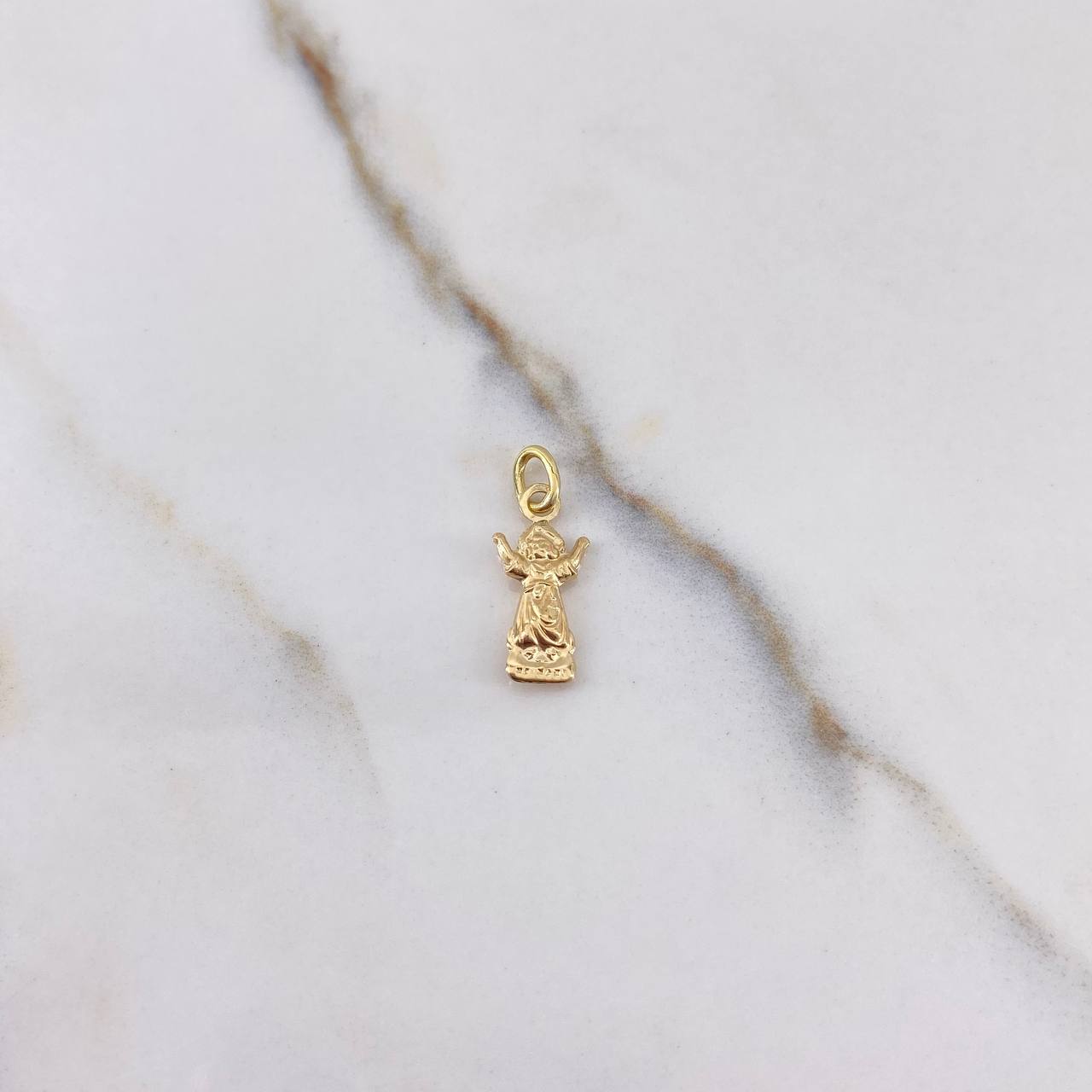 Dije Divino Niño 0.6gr / 2.2cm / Troquelado Oro Amarillo $