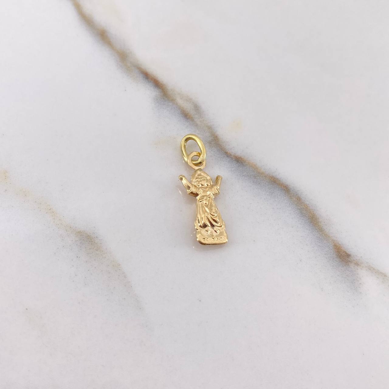 Dije Divino Niño 0.6gr / 2.2cm / Troquelado Oro Amarillo $