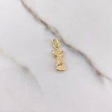 Dije Divino Niño 0.6gr / 2.2cm / Troquelado Oro Amarillo $