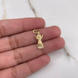 Dije Divino Niño 0.6gr / 2.2cm / Troquelado Oro Amarillo $