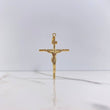 Dije Cruz Cristo 2gr / 4.6cm / Troquelado Oro Amarillo $
