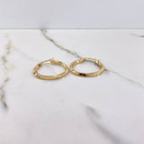 Candongas Clau 2.1gr / 2.6cm / Entorchadas Oro Amarillo $