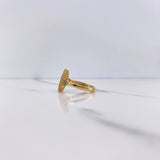 Anillo Virgen Milagrosa 3.5gr / T6 1/2 / Circones Fucsias Verdes Blancos Oro Amarillo $