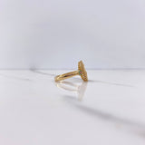 Anillo Virgen Milagrosa 3.5gr / T6 1/2 / Circones Fucsias Verdes Blancos Oro Amarillo $
