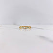 Anillo GC 1.3gr / T8 1/4 / Circones Verdes Oro Amarillo $