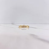 Anillo GC 1.3gr / T8 1/4 / Circones Verdes Oro Amarillo $