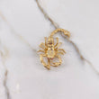 Dije Escorpion 7.7gr / 4.3cm / Circones Blancos Fucsias Oro Amarillo $