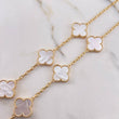 Cadena Aro Seguido Trebol 24.85gr / 45cm / Nacar Blanco Oro Amarillo Nac.Esp. &