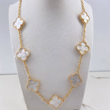 Cadena Aro Seguido Trebol 24.85gr / 45cm / Nacar Blanco Oro Amarillo Nac.Esp. &