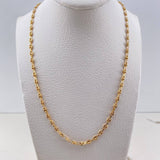 Cadena GC 6gr / 50cm / 4mm Oro Amarillo $