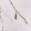 Dije Virgen de Guadalupe 1.8gr / 2.7cm / Circones Fucsias Verdes Blancos Oro Rosa &