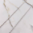Cadena Morse 5.8gr / 50cm / 2mm Diamantada Oro Blanco +3 &