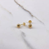 Topos Bola 0.55gr / 6mm Lisa Oro Amarillo $