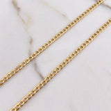 Cadena Cubana 6.75gr / 60cm / 4mm Oro Amarillo +0 $