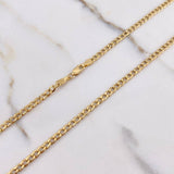 Cadena Cubana 6.75gr / 60cm / 4mm Oro Amarillo +0 $