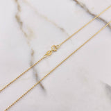 Cadena Militar 2.15gr / 45cm / 0.7mm Diamantada Oro Amarillo +3 $