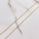 Cadena Mini Cubana 1.45gr / 45cm / 1mm Oro Amarillo +1 $