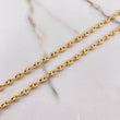 Cadena GC 10.5gr / 50cm / 5mm Diamantada Oro Amarillo $