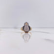 Anillo Pingüino 4.9gr / T6 / Circones Negros Blancos Dos Oros Amarillo Blanco $