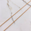 Cadena Militar 7.2gr / 55cm / 1.55mm Bolas Lisas Oro Rosa $