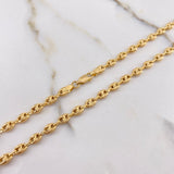 Cadena GC 7.85gr / 50cm / 4mm Diamantada Oro Amarillo &