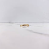 Anillo Dios 1.45gr / T6 1/4 / Circones Azules Oro Amarillo &